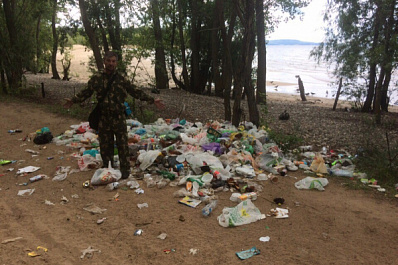 Тольяттинские пляжи страдают от мусора