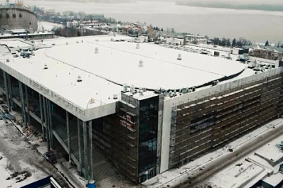 В самарском Дворце спорта к весне завершат всю черновую отделку 