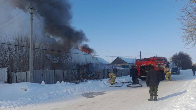 В Самарской области 21 февраля вспыхнул жилой барак