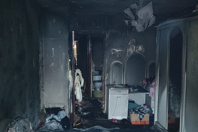 В Жигулевске спасли мужчину из горящей квартиры