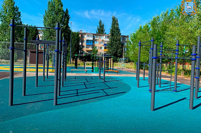 В Кинеле завершили первый этап строительства открытого ФОКа