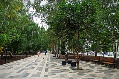 В Самаре обновили бульвар на Мичурина 