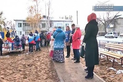 В Алексеевском районе преобразились дворовые территории