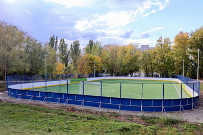В Самаре обновляют школьные спортплощадки