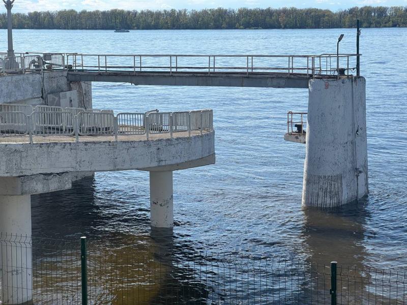 В Самаре затоплены причалы речного вокзала