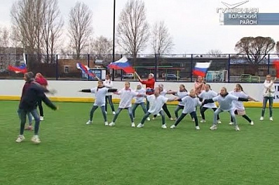 В Курумоче открылась всесезонная спортплощадка