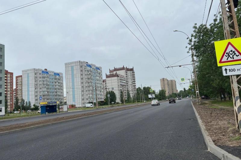 Ремонт улицы Маршала Жукова в Тольятти завершен на 90 %