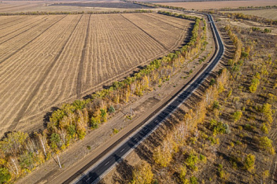 В Самарской области расширили участок трассы у поселка Прогресс