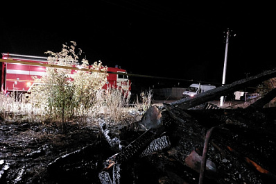 Во время пожара в заброшенном доме в селе Ташла погиб человек