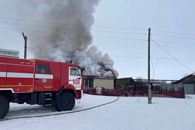 В Самарской области 13 февраля загорелся частный дом на 80 "квадратах"