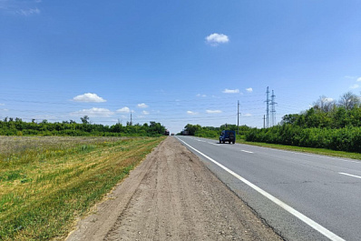 В Самарской области на трассе Ульяновск - Самара - Новая Бинарадка начали укладывать асфальт