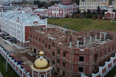 Откроют вид на Волгу: в Самаре разбирают третий этаж корпуса Иверского монастыря