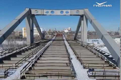 Строительство всех 8 опор Фрунзенского моста завершено