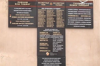 Памятную доску участникам ВОВ торжественно открыли в Самаре