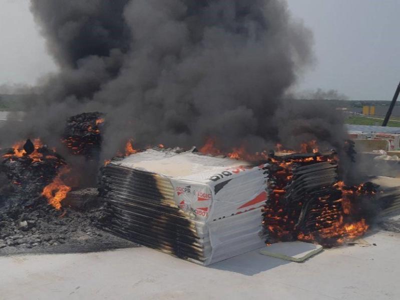 В Самарской области 6 июня произошел пожар в индустриальном парке "Преображенка"