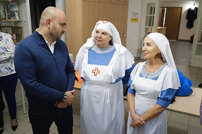 Вячеслав Федорищев посетил Обитель милосердия в честь великомученика Димитрия Солунского в Зубчаниновке