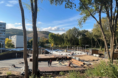 В Жигулевске идут работы по сооружению двухуровневого сада 