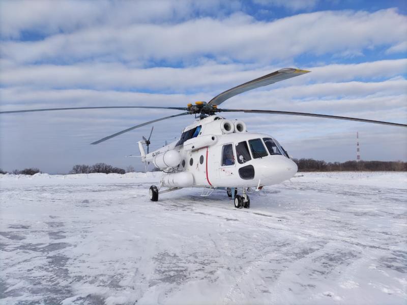 Вертолет службы санавиации в феврале доставил пятерых пациентов на лечение в Самару и Тольятти