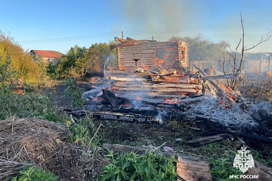 Мужчина вытащил из огня беременную жену и годовалую дочку