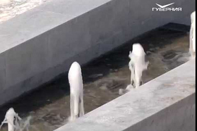 На склоне площади Славы протестировали работу каскадных фонтанов