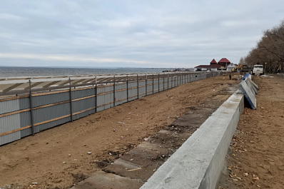 Реконструкция тольяттинской набережной ведётся без выходных