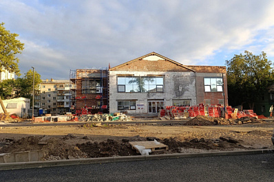 В Самаре подходит к концу реконструкция здания бывшего кинотеатра "Россия"