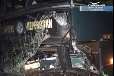 Самарский автобус попал в ДТП в Татарстане, несколько человек пострадало