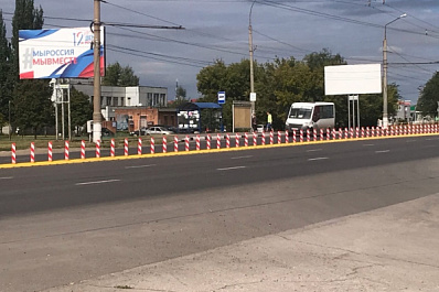 На аварийном участке в Тольятти появились делиниаторы