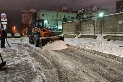 Городские власти рассказали, как в Самаре прошла ночная уборка снега