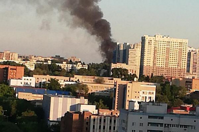 В Самаре случился крупный пожар