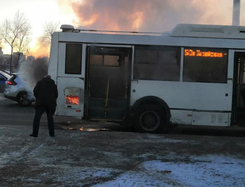 Видео: пассажир сгоревшего в Самаре автобуса № 50 рассказал, как начался пожар