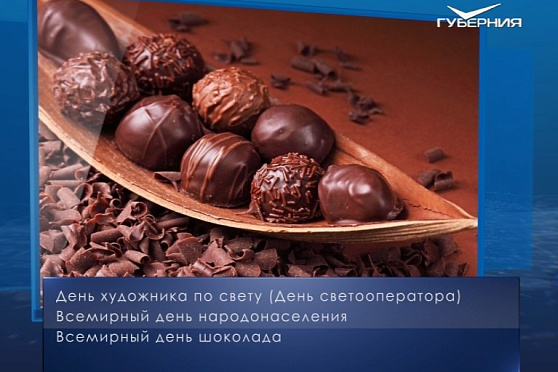 Всемирный день шоколада. Календарь губернии от 11 июля