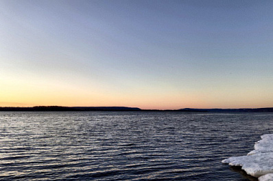 Куйбышевское водохранилище в Самарской области очистилось ото льда на 19 дней раньше обычного