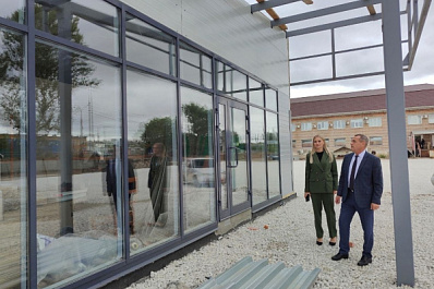 В Отрадном завершается строительство павильона автостанции 