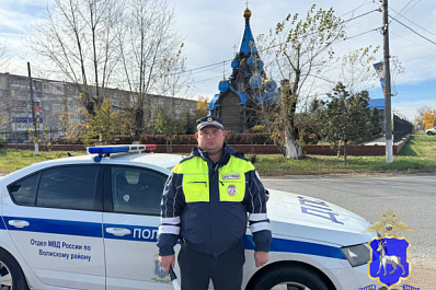 В Самарской области полицейский патруль сопроводил иномарку с больным пассажиром до больницы