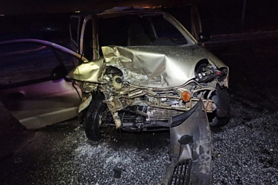 В Самарской области "Солярис" на встречке въехал в "Матиз" с пьяным мужчиной за рулем