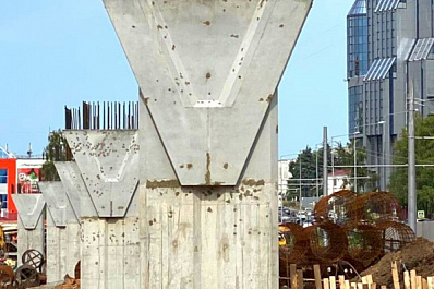 Строительная готовность развязки на улице Ново-Садовой в Самаре составляет 15 % в июле 2021 года