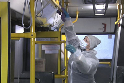 Как дезинфицируют общественный транспорт в Тольятти?