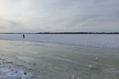 Самарцам рассказали об опасной толщине льда на Волге 21 марта 