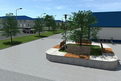 В селе Приволжье модернизируют улицу 50 лет Октября 