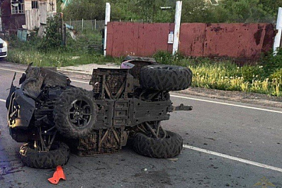 В Самарской области 18 мая водитель квадроцикла врезался в столб и погиб 