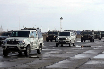 В Самаре прошла первая тренировка колонн военной техники к Параду Победы