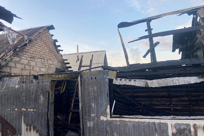 В Кошкинском районе горела частная баня на 50 "квадратах"