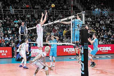Новокуйбышевские волейболисты уступили лидеру Суперлиги