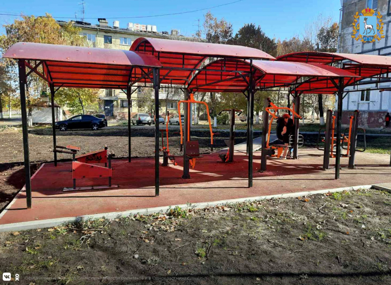 В Новокуйбышевске благодаря нацпроекту благоустроили территорию около детского сада