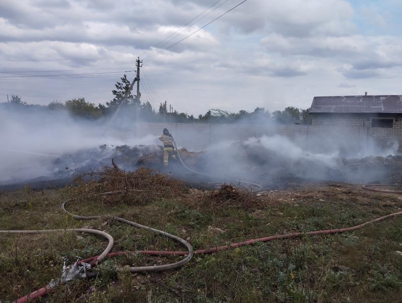 В Самарской области сгорели шесть тонн заготовленного сена