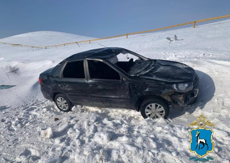 В Самарской области за последние сутки произошло 3 ДТП с пятью пострадавшими