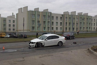 В Самаре две иномарки устроили ДТП с пострадавшими