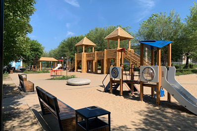 В Кинеле благоустроили 6 общественных и 7 дворовых территорий