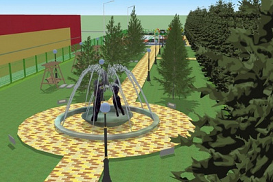 В селе Кошки возведут бульвар с фонтаном 